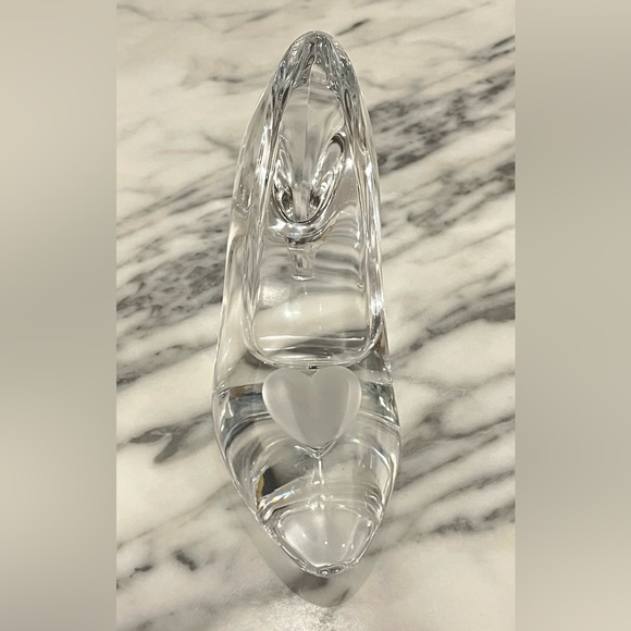 Disney CINDERELLA Lead Crystal 8” Slipper figurine Bleikristall GermanyDisneyana - Picture 9 of 12